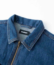 Load image into Gallery viewer, EMBROIDERY ZIPPED DENIM JACKET