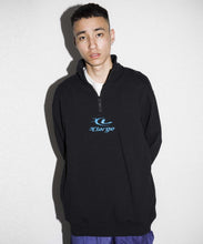 Load image into Gallery viewer, EMBROIDERY LASER HALF ZIP SWEAT