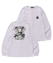 Load image into Gallery viewer, XLARGE x D*FACE L/S STRIPE SKULL RENDER POCKET TEE